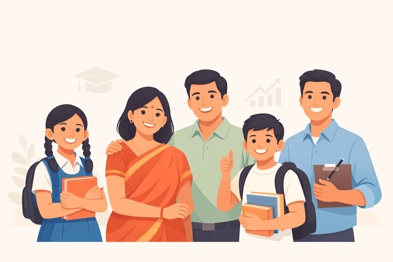 Happy students and parents with Tej Classes Home Tutorial